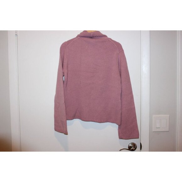 Loft Marino Wool Acrylic Womens Pink Turtleneck Sweater Large - Picture 5 of 8